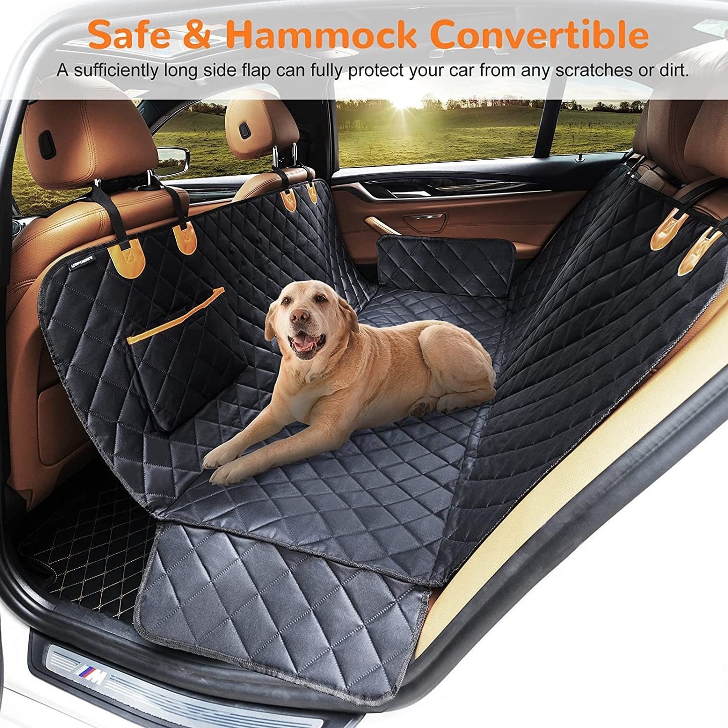 The PaWs | Pet Car Travel Rear Seat Cushion Dog Travel Toilet